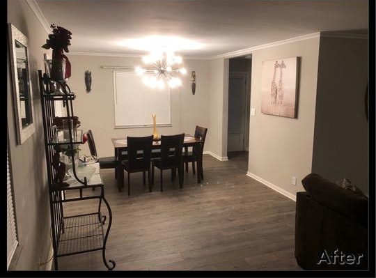 Dining room refresh, after renovation — supplied reference